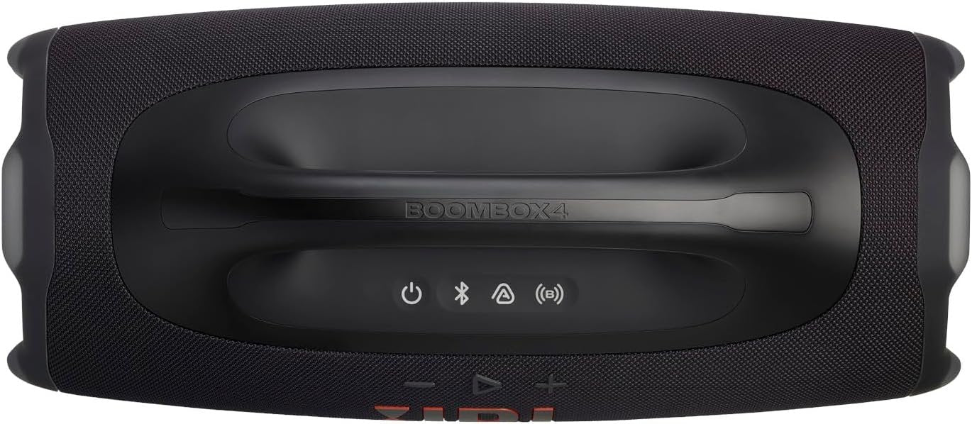 JBL Boombox 4 Portable Bluetooth Speaker, Waterproof, Deep Bass - Black | Up To 34 Hours Playtime, IP68 Dustproof, AI Sound Boost For Louder Clearer Audio,...