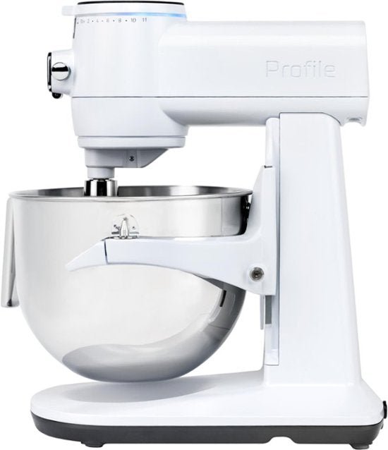 GE Profile - 7 Quart Bowl- Smart Stand Mixer with Auto Sense - Stone White