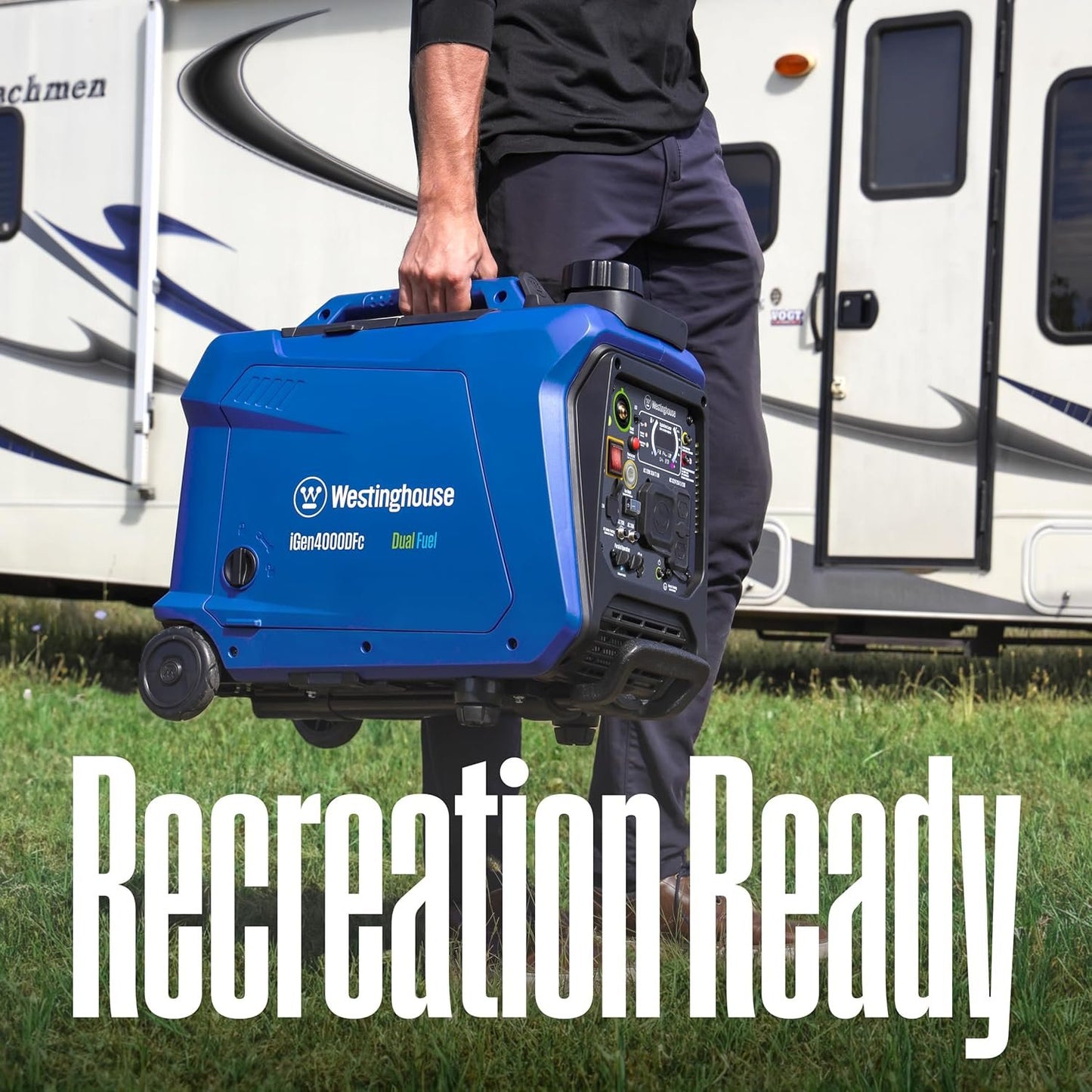 Westinghouse 4000W Dual Fuel Portable Inverter Generator Gas Propane RV Ready CO Sensor
