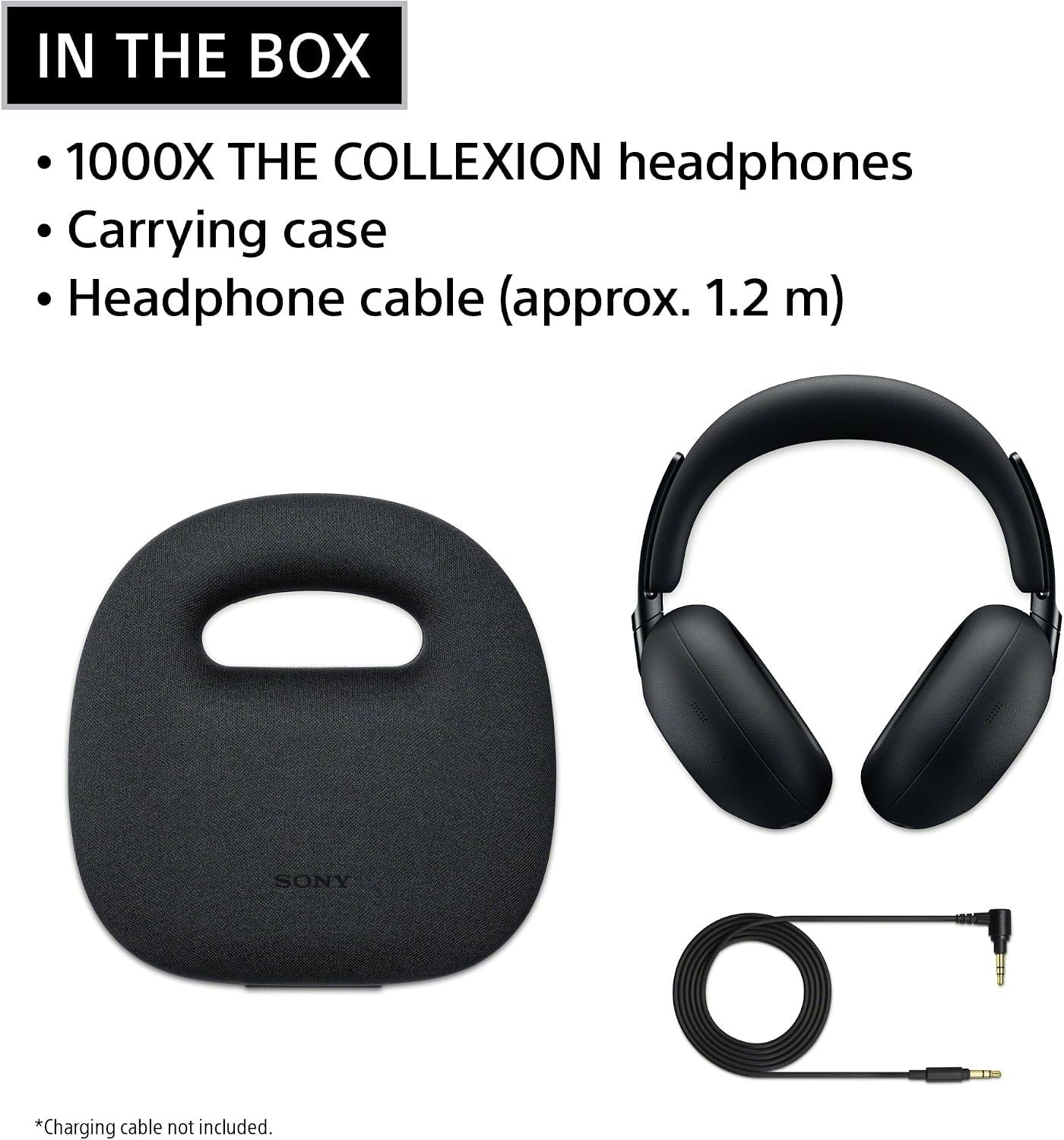 Sony 1000X THE COLLEXION Wireless Noise Cancelling Headphones, Luxury Comfort with Curated Materials, HD NC Processor QN3, 12 Microphones, Spatial Audio, Mastered by Engineers, 24-Hour Battery, Black | Luxury Design with Premium Materials, Bespoke 30mm Dr