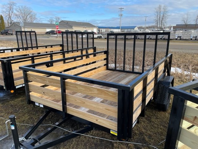 7×10 Heavy-Duty Utility Trailer – Single Axle with Wood Floor & LED Lights