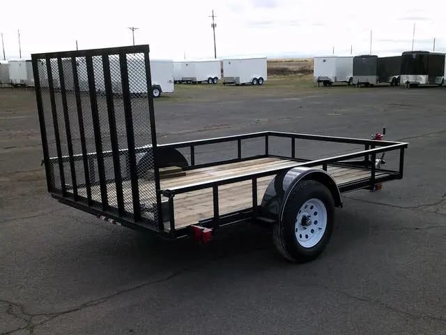 6×10 Heavy-Duty Utility Trailer – Single Axle with Wood Floor & LED Lights