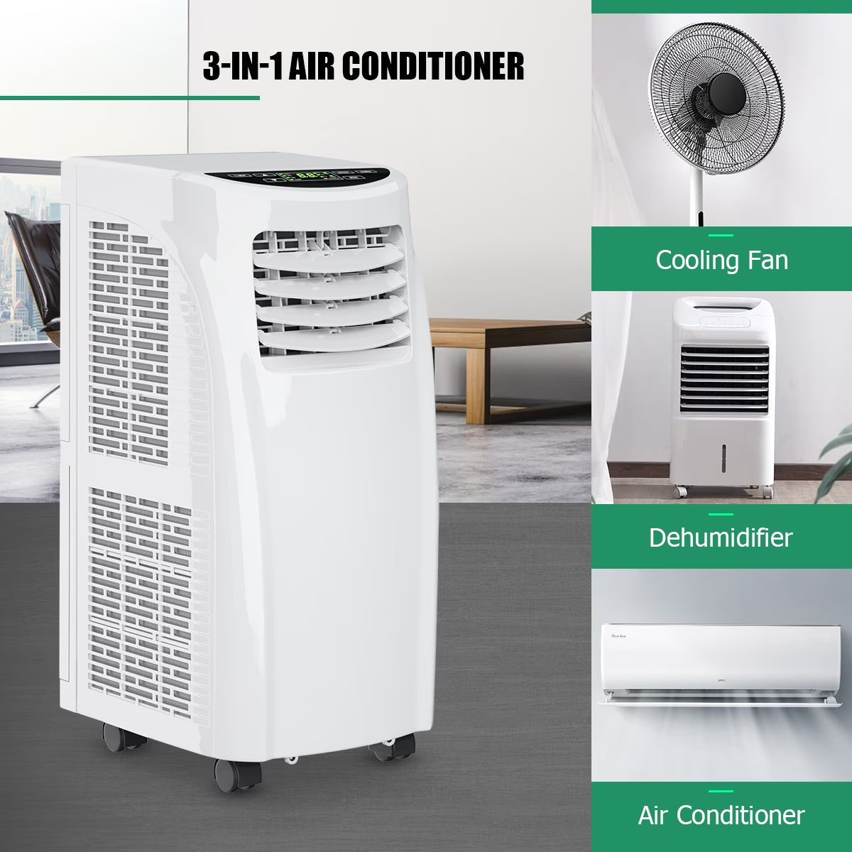 Costway Portable Air Conditioner 5500 BTU Dehumidifier