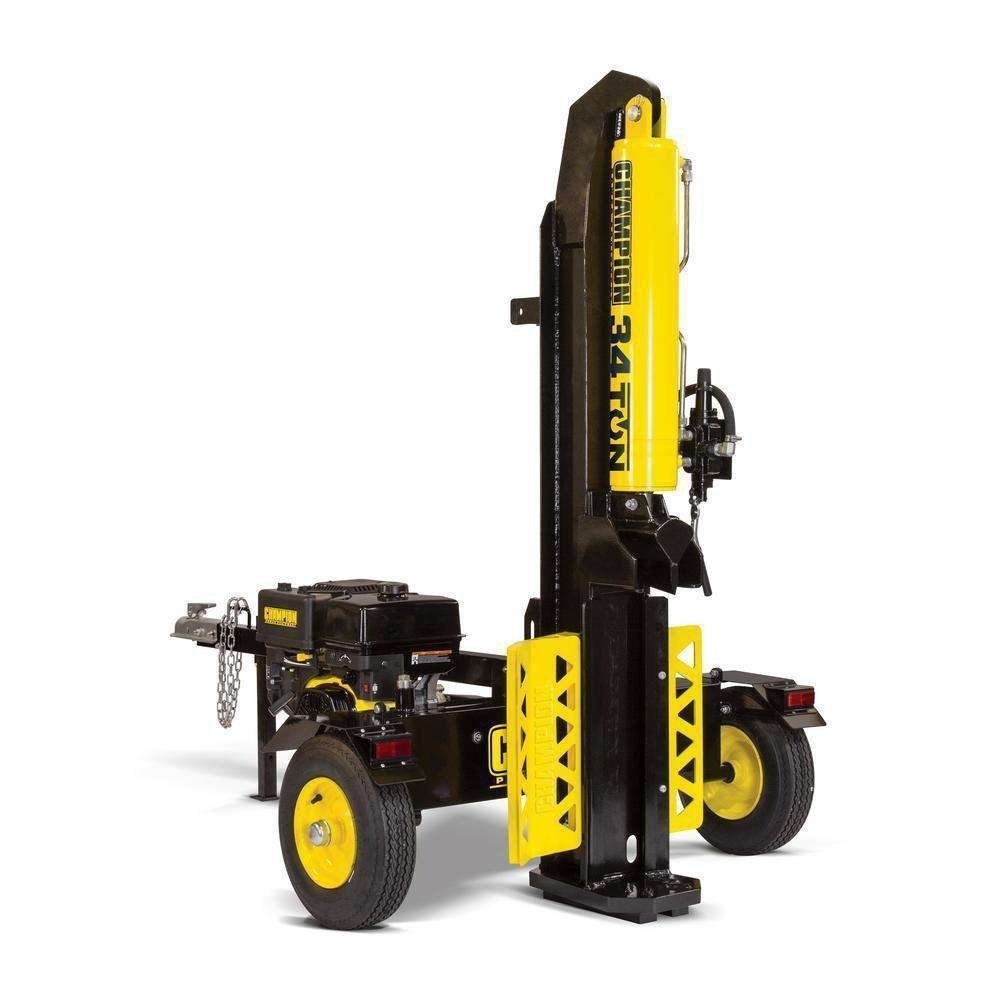 Champion Power Equipment 100425 34-Ton Log Splitter with 338cc Engine – Horizontal & Vertical Operation