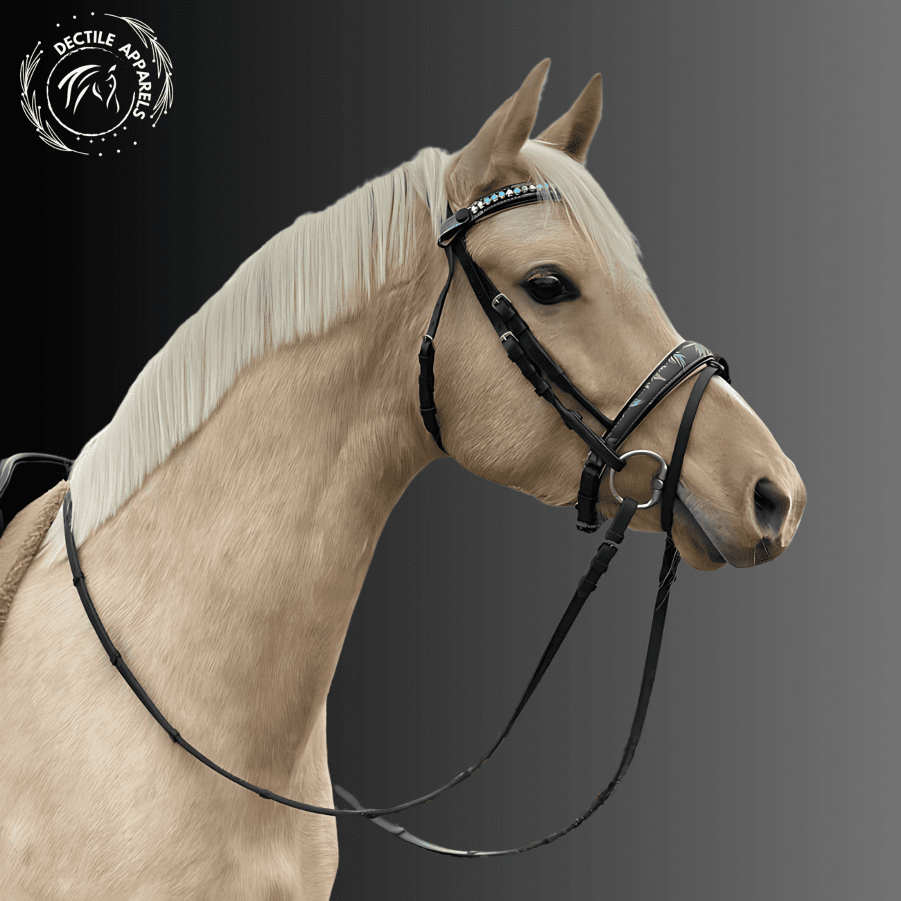 Fleur Snaffle Bridle Cream Padding