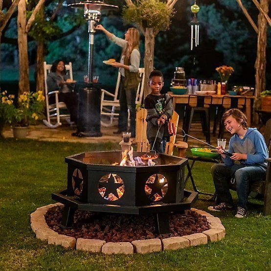RedStone 43.3 in. Octagonal Wood-Burning Fire Pit