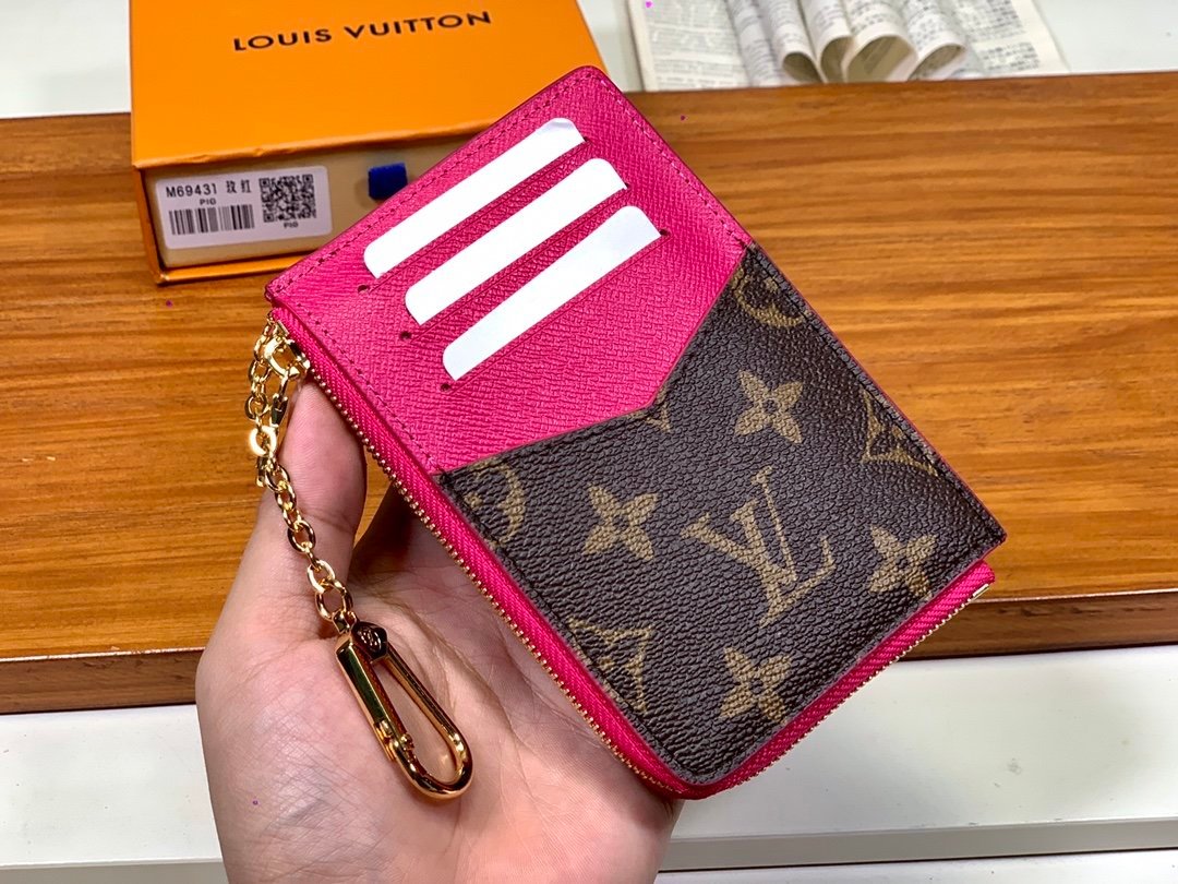 Louis Vuitton Recto Verso Monogram Wallet 13cm Pink