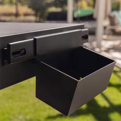 Forged 4 Burner Liquid Propane Outdoor Griddle with Hood Black