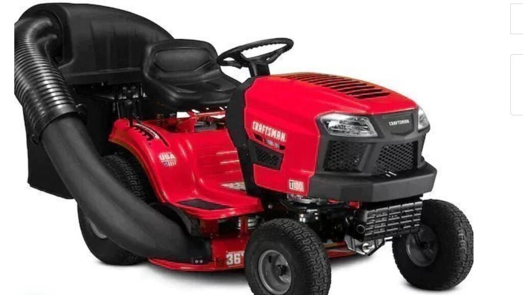 CRAFTSMAN T100 36-Inch Riding Mower with 11.5 HP Engine – Compact Lawn Tractor