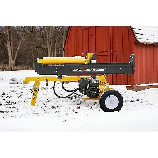 CountyLine 28-Ton Horizontal & Vertical Log Splitter with Kohler 6.5 HP Engine .