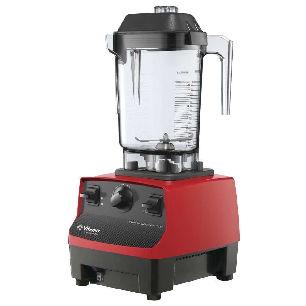 Vitamix 48 oz Drink Machine Advance Blender With Red Base - 8"L x 9"W x 17 11/16"H