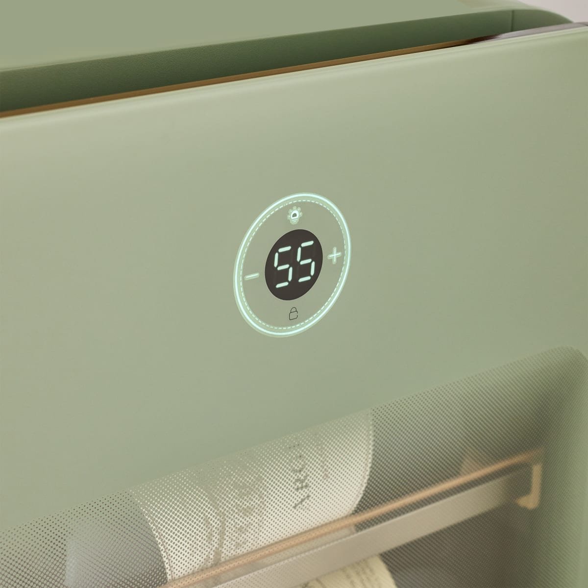 22-Bottle Frameless Glass Wine Refrigerator - Sage Green
