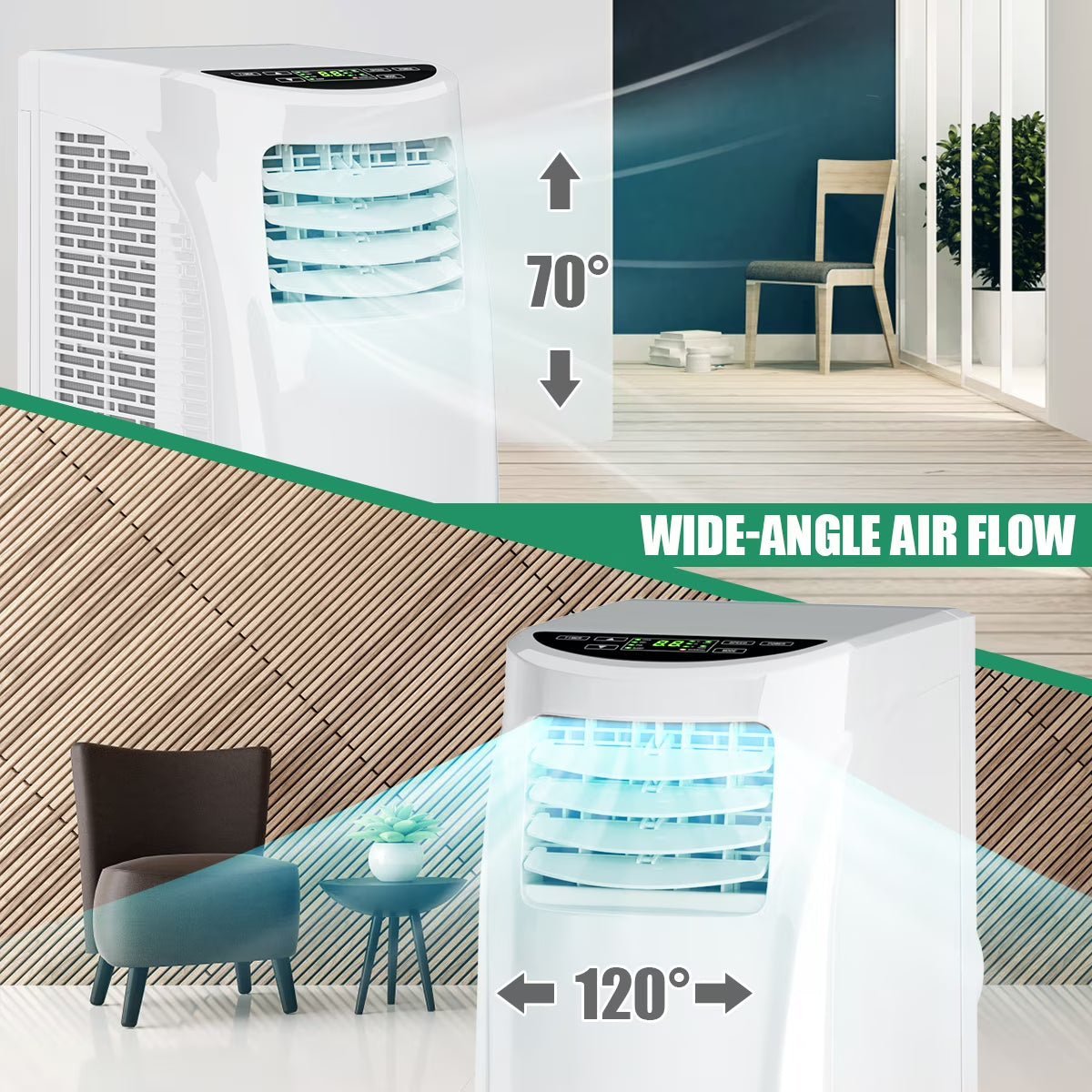 Costway Portable Air Conditioner 5500 BTU Dehumidifier