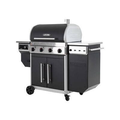 Lifetime Smoker Grill Combo – Multi-Function Outdoor BBQ Smoker and Grill