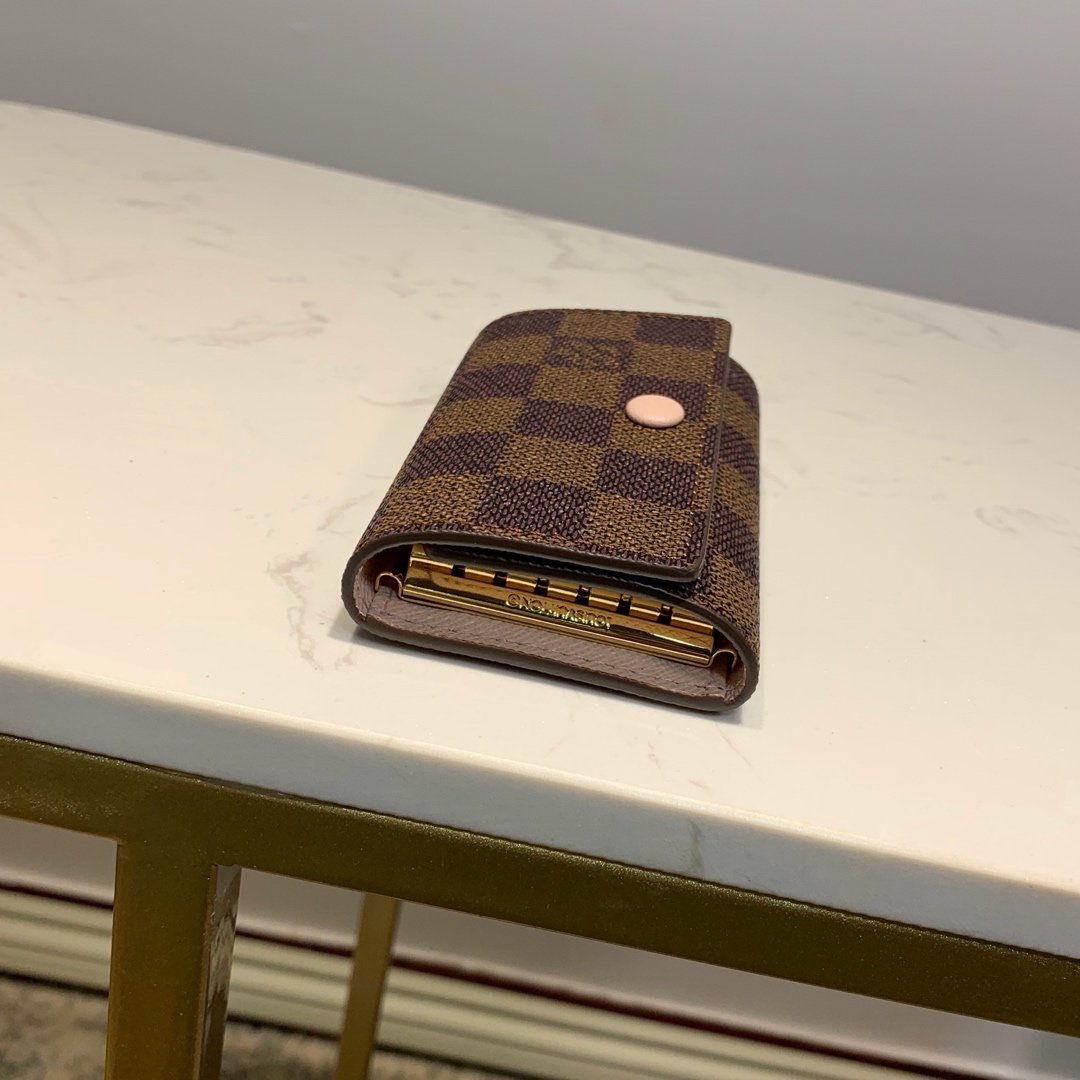 Louis Vuitton Damier Wallet 10cm Brown