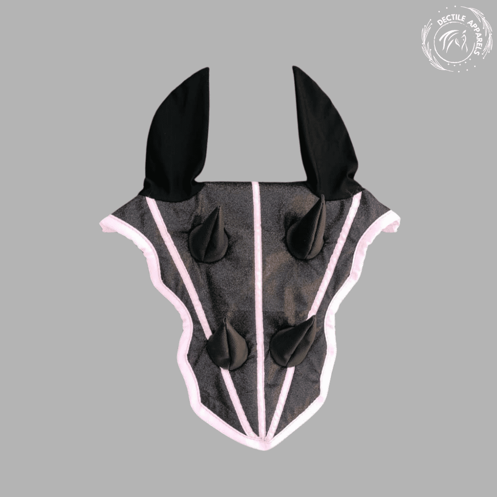 Shiny Glitter Dragon Saddle Pad Set with Ear Bonnet & Leg Wraps