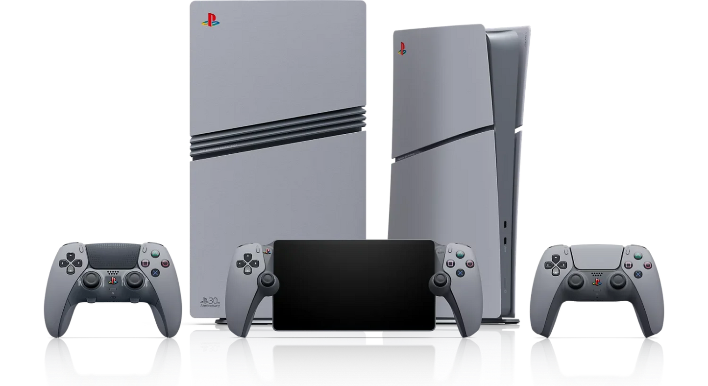Sony PlayStation 5 PS5 Slim Digital Edition 30th Anniversary Limited Edition Bundle (US Plug)