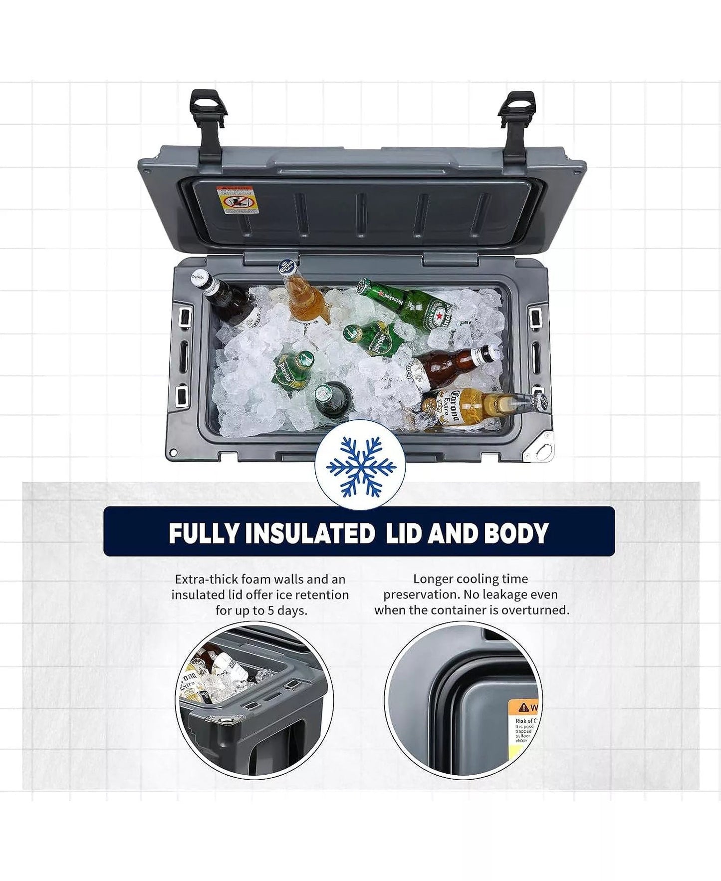 35 Quart Rotomolded Cooler, Built to Stand up to The Rigors of The Journey