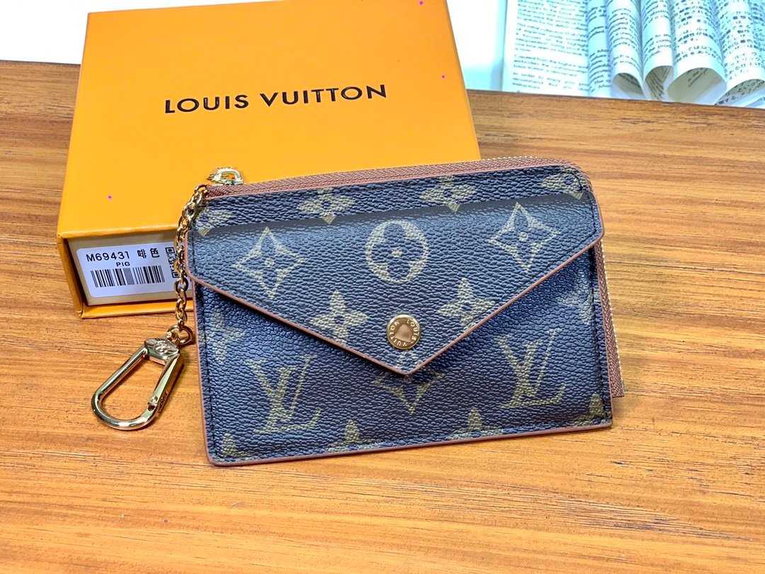 Louis Vuitton Recto Verso Monogram Wallet 13cm Black