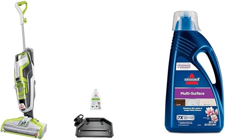 Bissell Crosswave Turbo Vacuum Mop All in One Wet and Dry Vac Combo Hard Floor & Area Rug Cleaner, 3888A