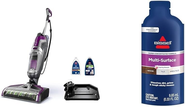 Bissell Crosswave Turbo Vacuum Mop All in One Wet and Dry Vac Combo Hard Floor & Area Rug Cleaner, 3888A