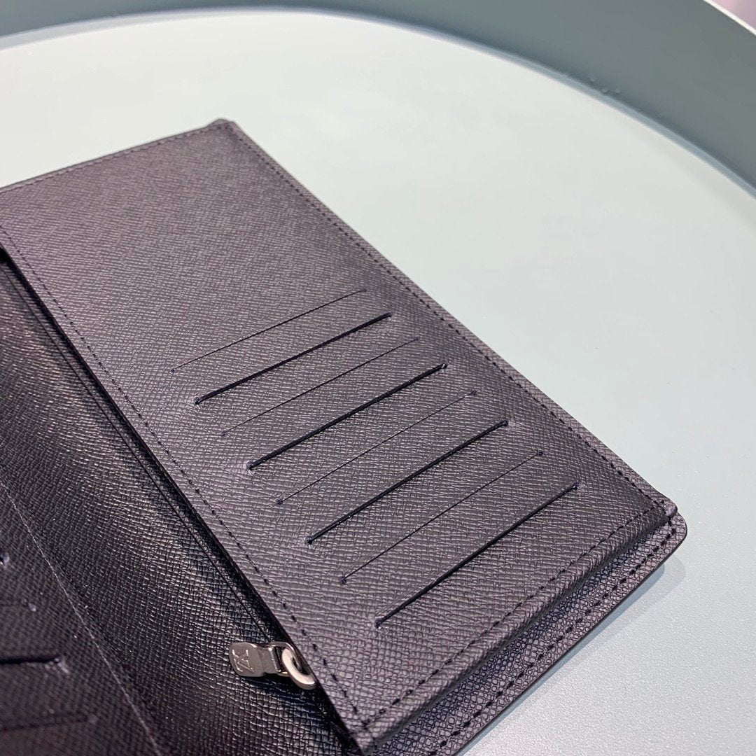 Louis Vuitton Monogram Wallet 10cm Black