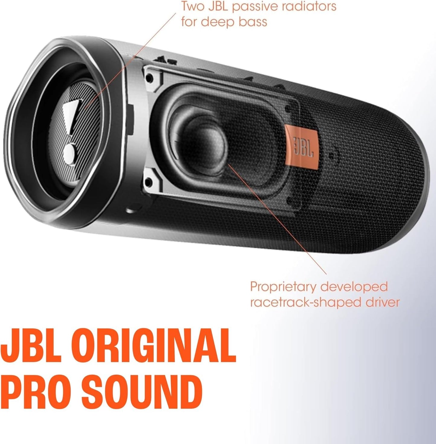 JBL FLIP 5, Waterproof Portable Bluetooth Speaker, Black, Small | Sounds better than ever, Bring the party anywhere, Make a splash with IPX7 waterproof design, A rainbow of colours