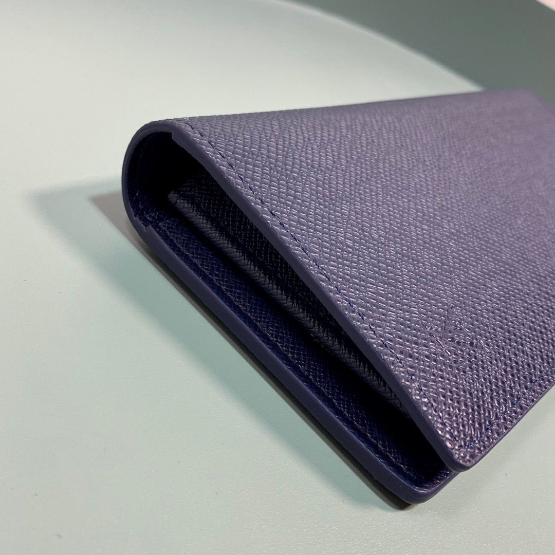 Louis Vuitton Monogram Wallet 10cm Blue