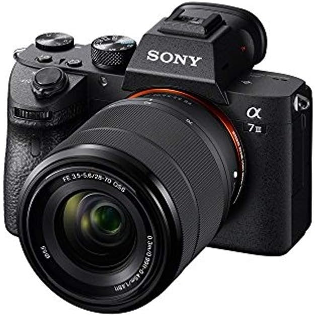 Sony Alpha A7 III 24.2MP Full Frame Mirrorless Camera with 28 70mm (Black) | Fe 28-70mm F3.5-5.6 Oss Kit, 693-Point Af, 5-Axis Ibis, 4k30, 3.0 Tilting LCD