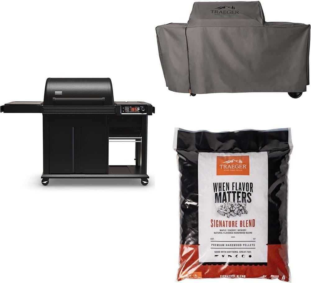 Traeger Woodridge Elite Electric Pellet Grill & Smoker, 970 sq. in., WiFIRE, Side Sear Station