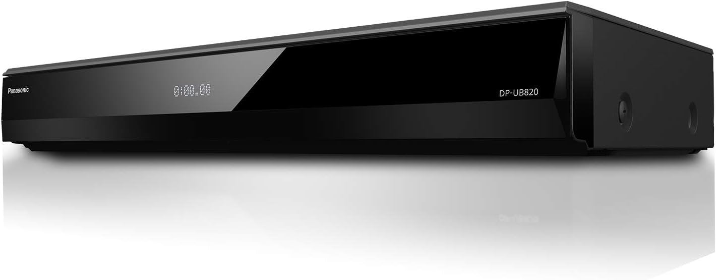 Panasonic Streaming Blu Ray DVD Player, 4K Blu Ray Player with Dolby Vision and HDR10+ Ultra HD Premium Video Playback, Hi-Res Audio, Voice Assist - DP-UB820-K (Black)