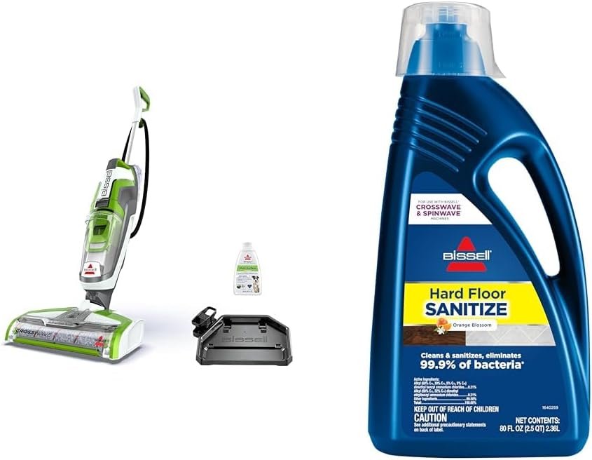 Bissell Crosswave Turbo Vacuum Mop All in One Wet and Dry Vac Combo Hard Floor & Area Rug Cleaner, 3888A