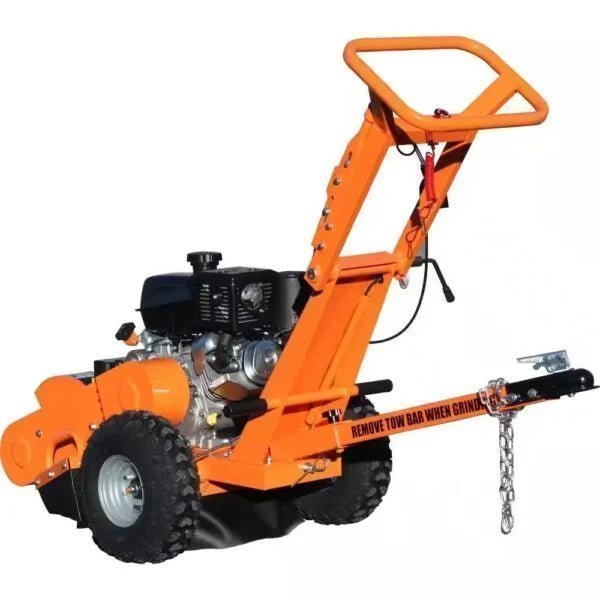 Power King 11 in. 14 HP Commercial Kohler Gas Powered Stump Grinder with Extra Set of Teeth and Precision Control Brake – Seacayago