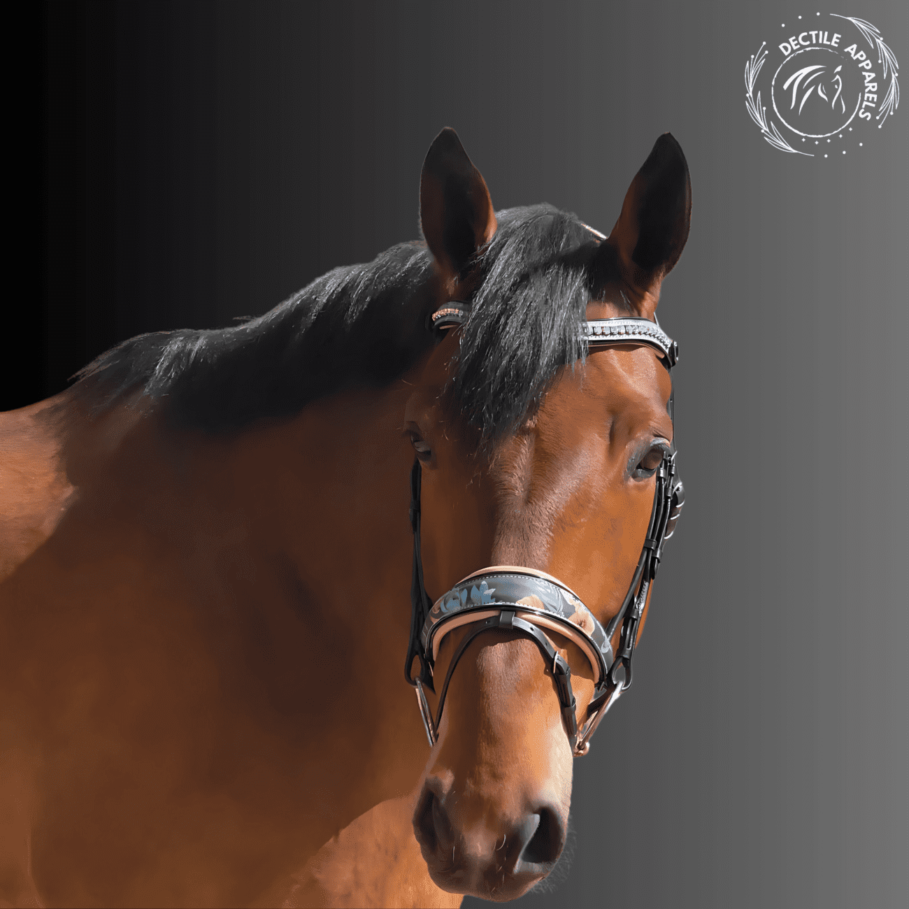 Fleur Snaffle Bridle Cream Padding