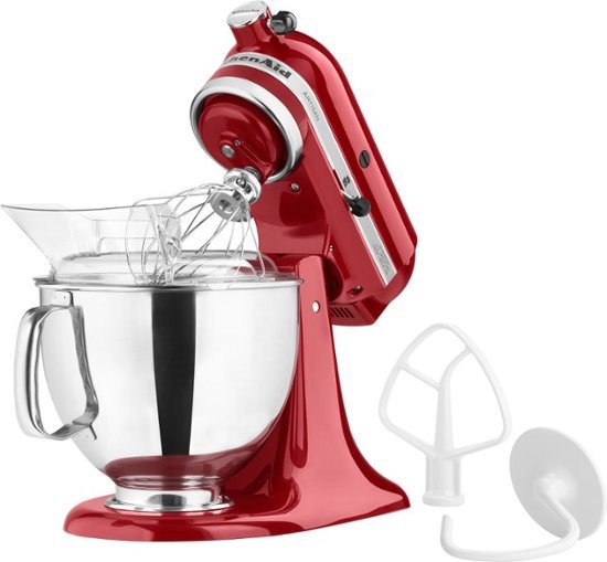 KitchenAid - Artisan Series 5 Quart Tilt-Head Stand Mixer - KSM150PSER - Empire Red