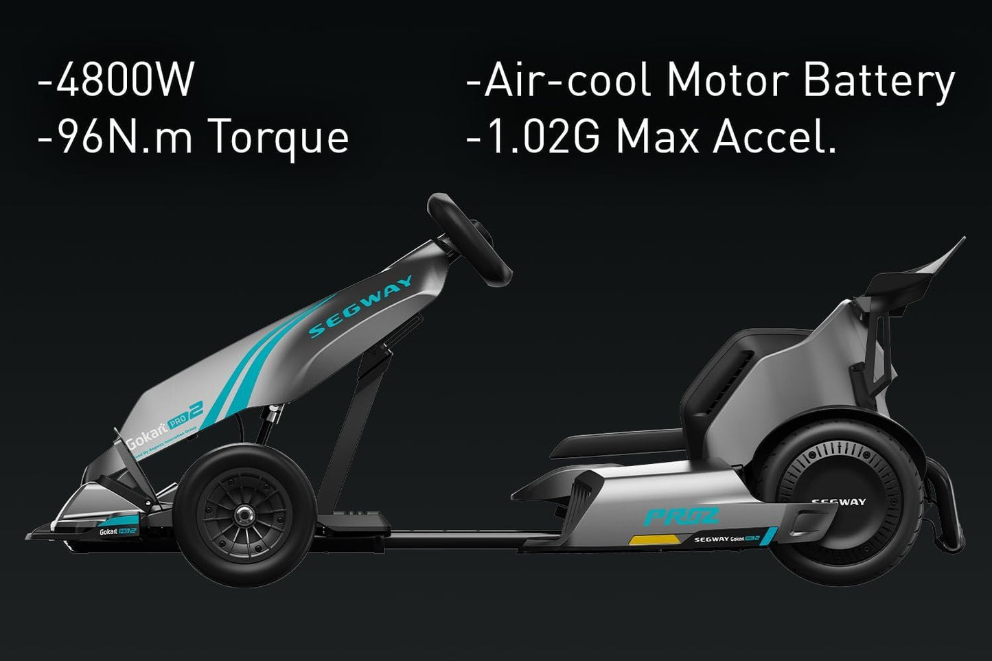 Segway Ninebot Gokart Pro 2 - High-Speed Electric Go Kart for Ages 14+, Drift & Race with Speeds Up to 26.7 mph