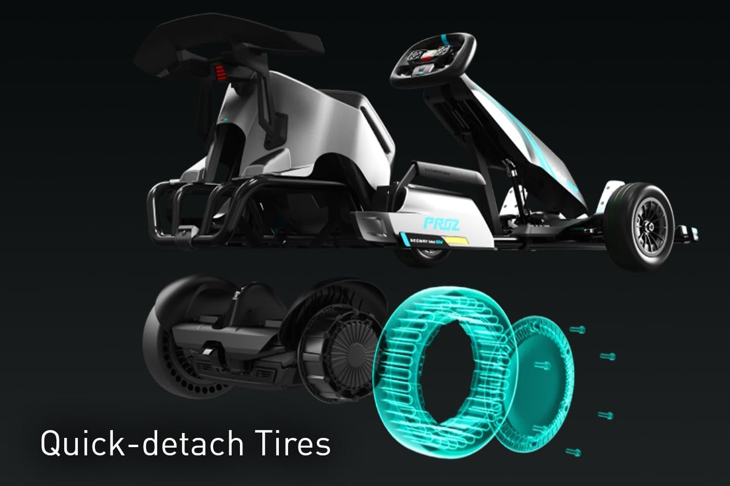 Segway Ninebot Gokart Pro 2 - High-Speed Electric Go Kart for Ages 14+, Drift & Race with Speeds Up to 26.7 mph