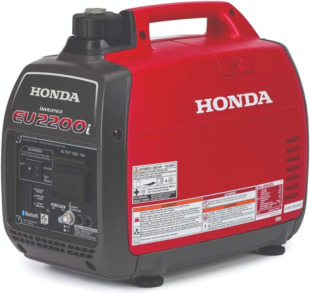 Honda EU2200ITAN 2200W Portable Inverter Generator 120V CO-Minder 49 State Compliant