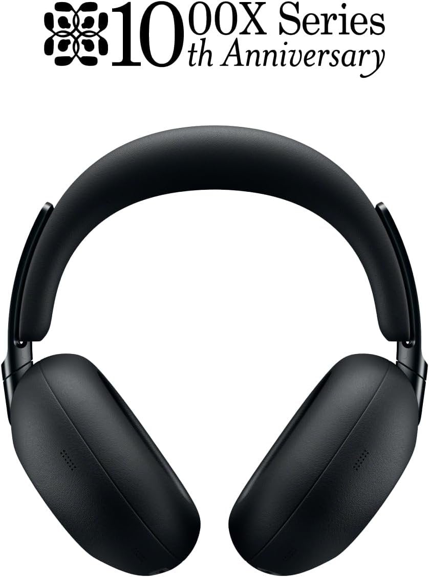 Sony 1000X THE COLLEXION Wireless Noise Cancelling Headphones, Luxury Comfort with Curated Materials, HD NC Processor QN3, 12 Microphones, Spatial Audio, Mastered by Engineers, 24-Hour Battery, Black | Luxury Design with Premium Materials, Bespoke 30mm Dr