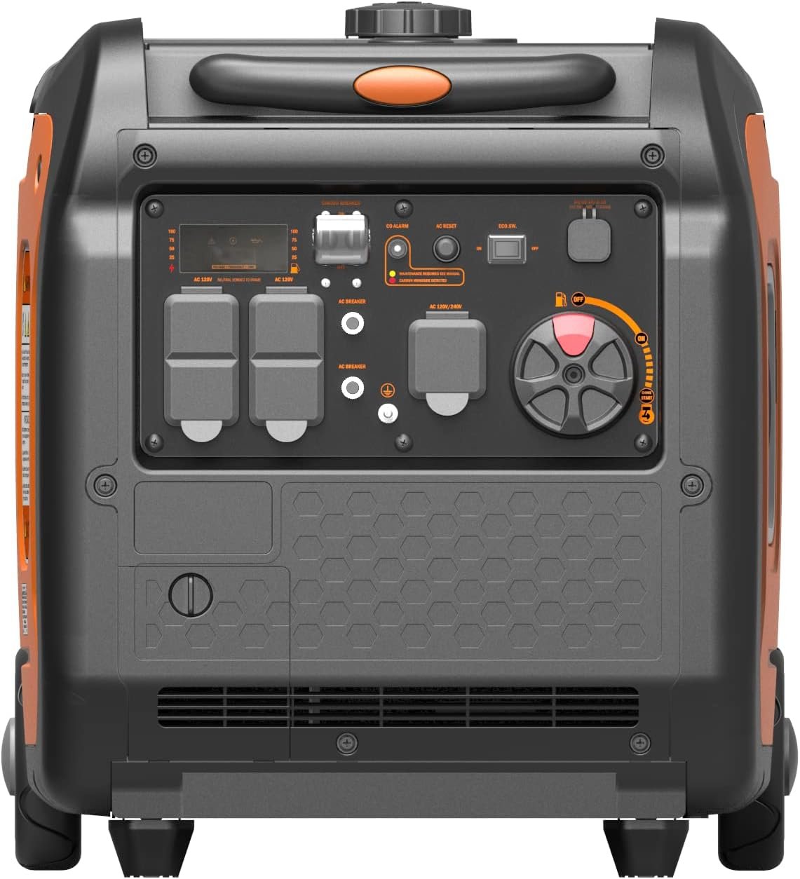GENMAX Portable Generator EPA Compliant Eco-Mode Lightweight for Home Backup and Camping