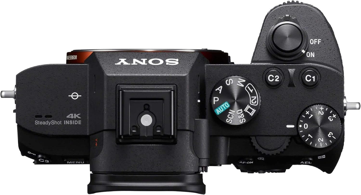 Sony Alpha A7 III 24.2MP Full Frame Mirrorless Camera with 28 70mm (Black) | Fe 28-70mm F3.5-5.6 Oss Kit, 693-Point Af, 5-Axis Ibis, 4k30, 3.0 Tilting LCD