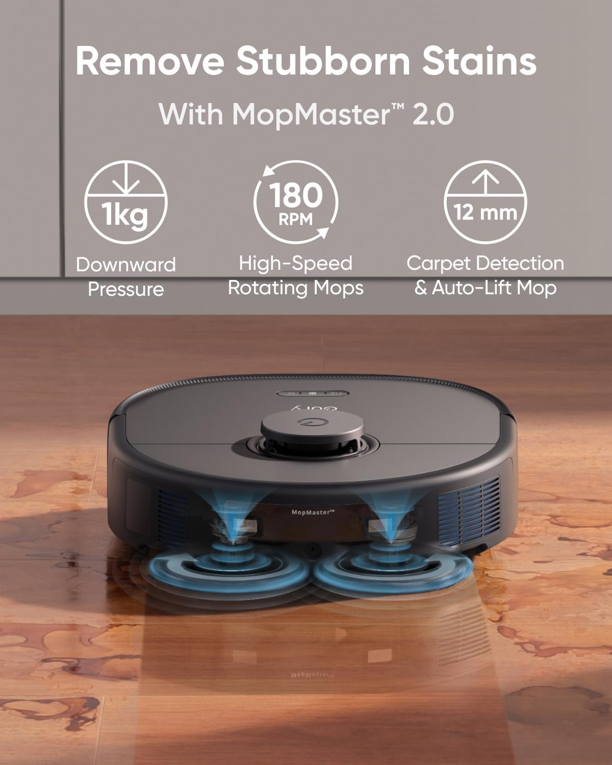 eufy X10 Pro Omni Robot Vacuum and Mop Combo, Incredible Suction, Dual Mops with 12 mm Auto-Lift and Carpet Detection, AI Obstacle Avoidance, Auto Mop Washing&amp;Drying, Self-Emptying, Self-Refilling