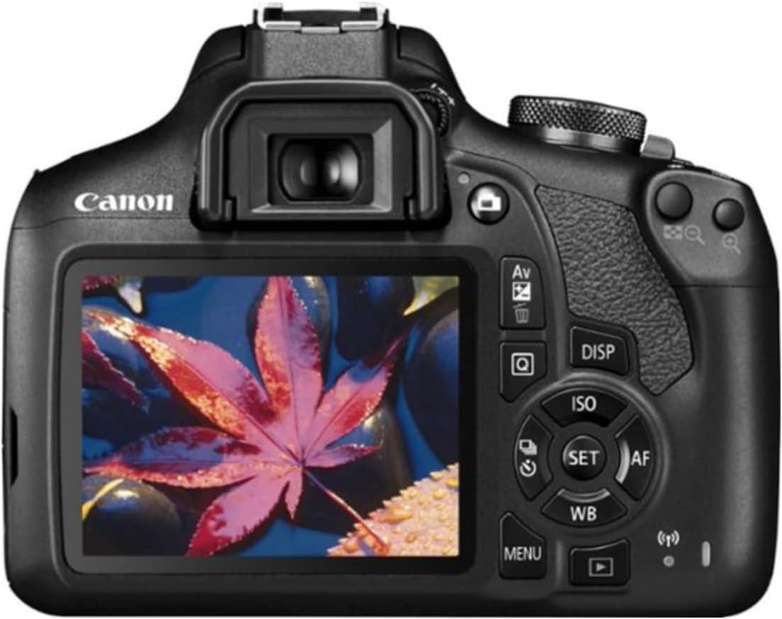 Canon EOS Rebel T7 DSLR Camera Double Zoom Lens Kit with EF-S 18-55mm and EF 75-300mm Lenses, 24.1 Megapixel CMOS (APS-C) Sensor, Full HD Videos, Wi-Fi, Beginner Photographers, Digital Camera, Black | Canon Eos Rebel T7 Body with Ef-S 18-55mm F/3.5-5.6 Is
