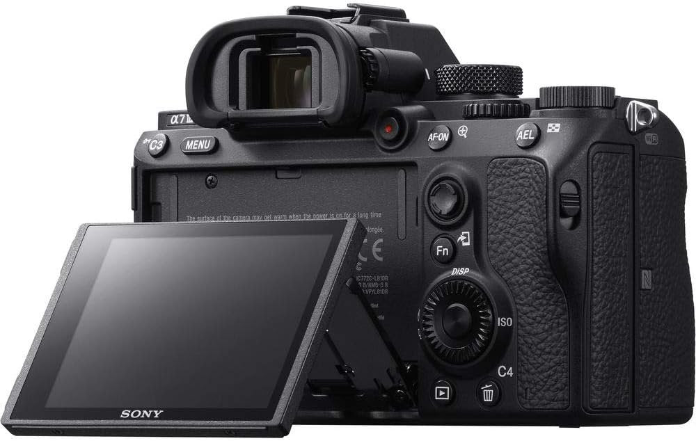Sony a7 III ILCE7M3/B Full-Frame Mirrorless Interchangeable-Lens Camera with 3-Inch LCD, Body Only,Base Configuration,Black | 24.2MP Full-Frame Exmor R, 4k30p Video, 10 Fps Continuous, 5-Axis In-Body Stabilization, 693 Phase-Detect Af