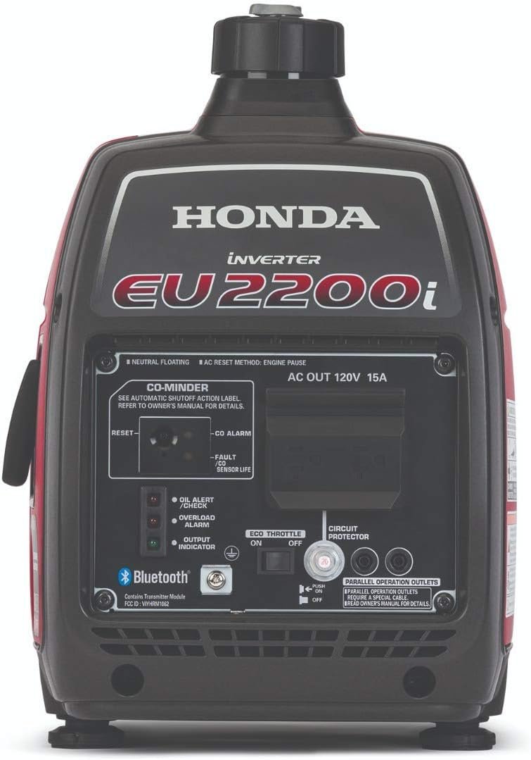 Honda EU2200ITAN 2200W Portable Inverter Generator 120V CO-Minder 49 State Compliant