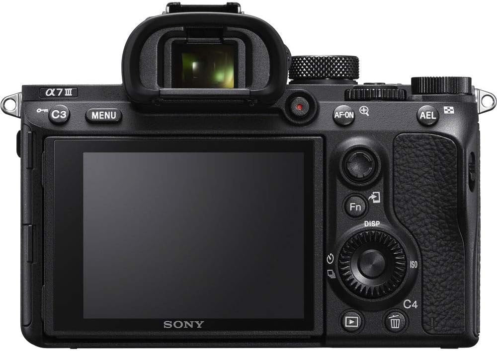 Sony a7 III ILCE7M3/B Full-Frame Mirrorless Interchangeable-Lens Camera with 3-Inch LCD, Body Only,Base Configuration,Black | 24.2MP Full-Frame Exmor R, 4k30p Video, 10 Fps Continuous, 5-Axis In-Body Stabilization, 693 Phase-Detect Af
