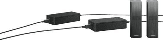 Bose - Surround Speakers 700 120-Watt Wireless Satellite Bookshelf Speakers (Pair) - Black