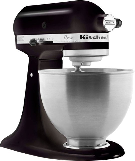KitchenAid - Classic Series 4.5 Quart Tilt-Head Stand Mixer - K45SSOB - Onyx Black
