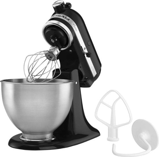 KitchenAid - Classic Series 4.5 Quart Tilt-Head Stand Mixer - K45SSOB - Onyx Black