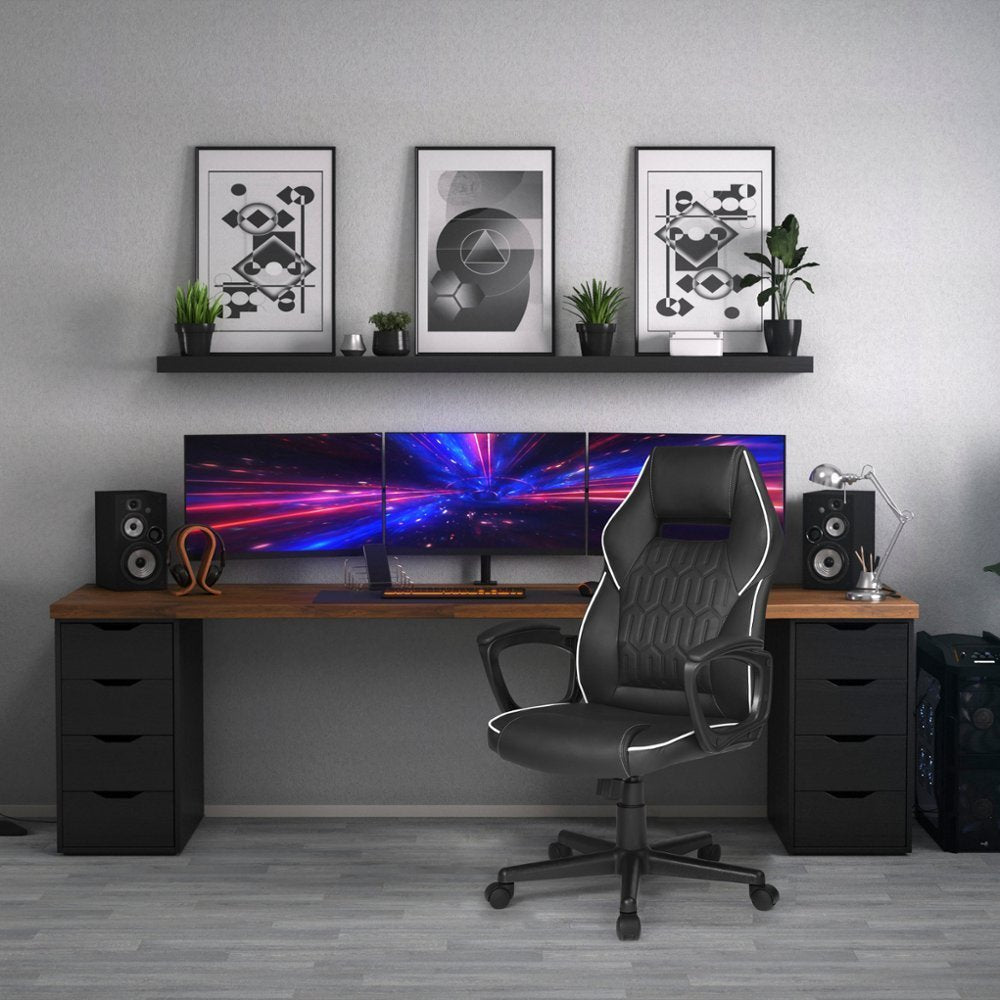 Insignia- Essential PC Gaming Chair - Black